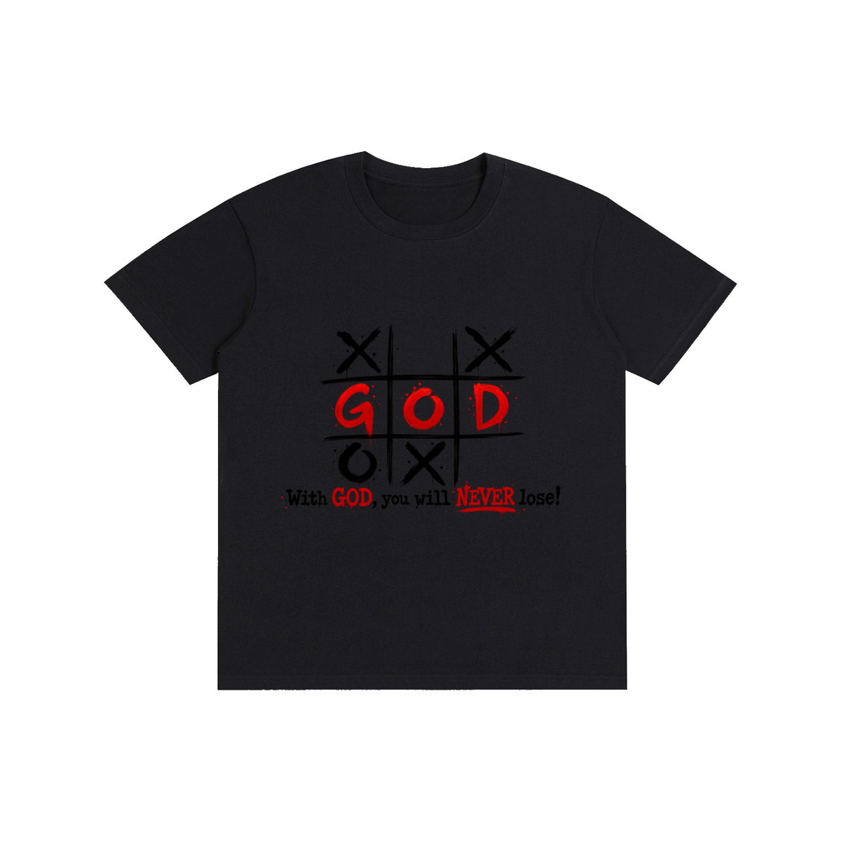 Pure Cotton Unisex T-Shirt With God you never lose