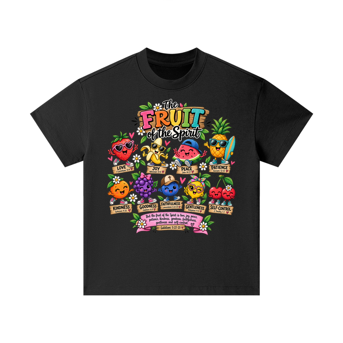 Pure Cotton Essential Kids T-Shirt the fruits of the spirit