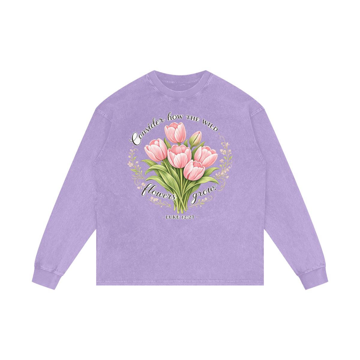 Acid Wash Oversize Long Sleeve T-Shirt