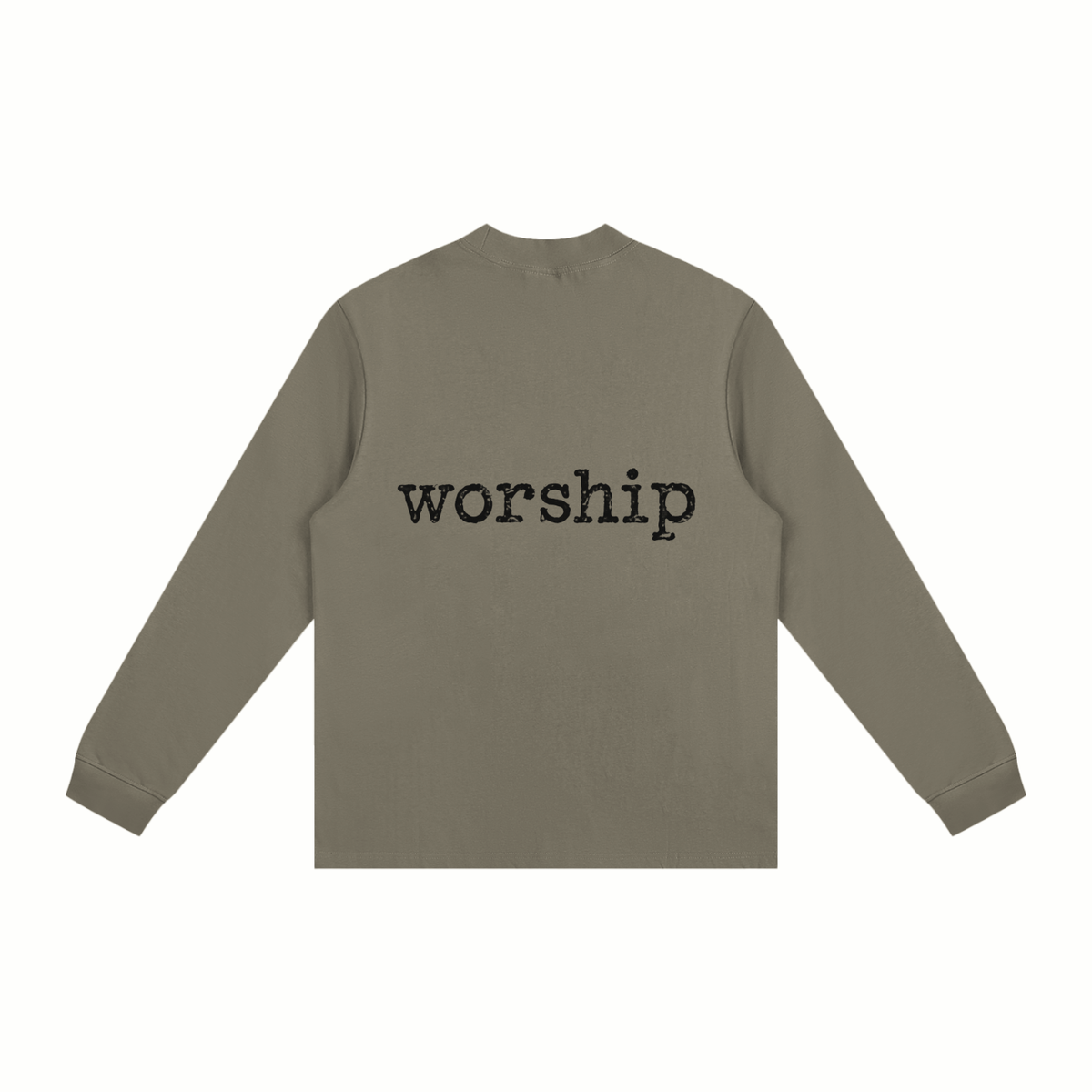 Essential Non-Shrink Mock Neck Sweatshirt Praise and worship