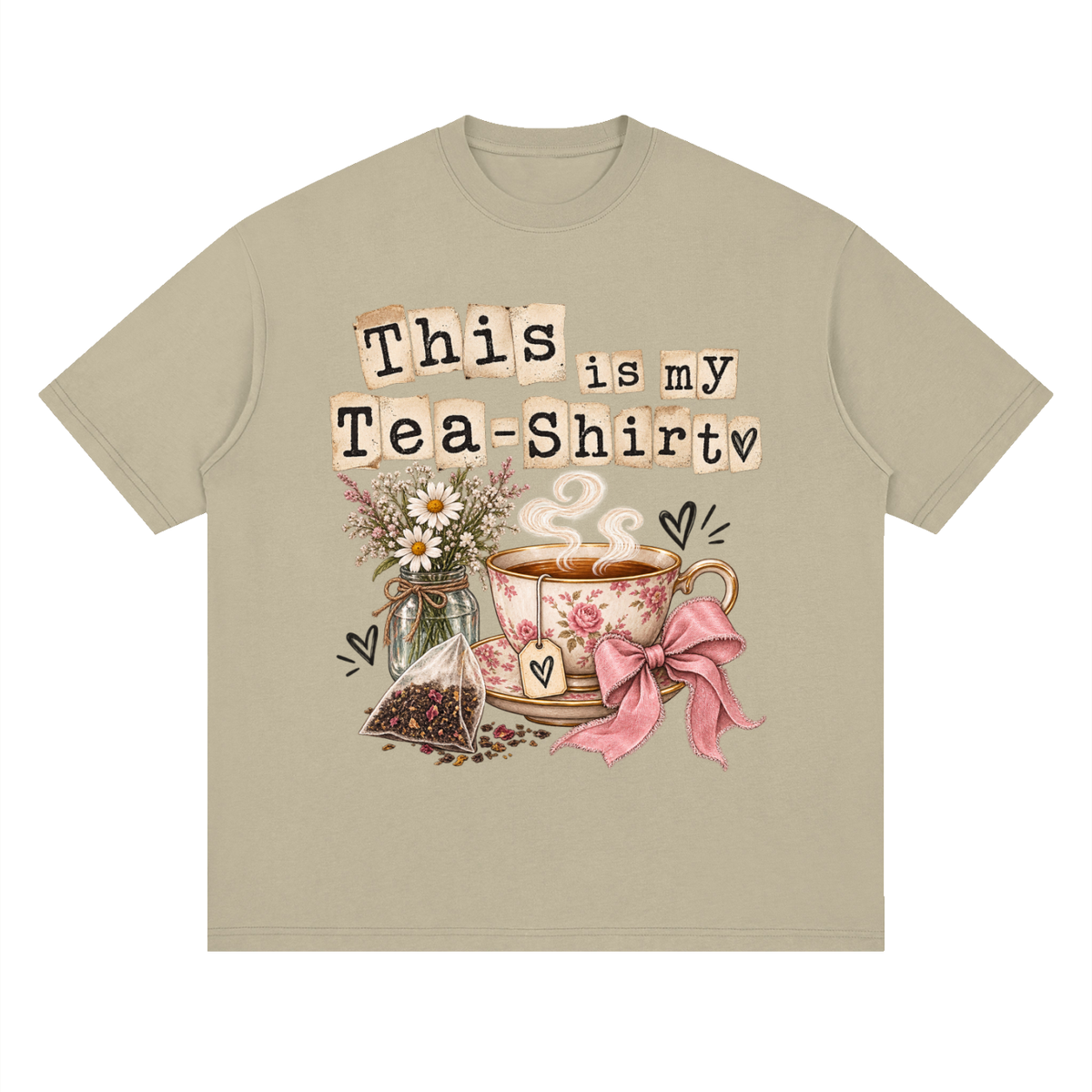 Streetwear Loose Drop Shoulder T-Shirt Teashirt typography