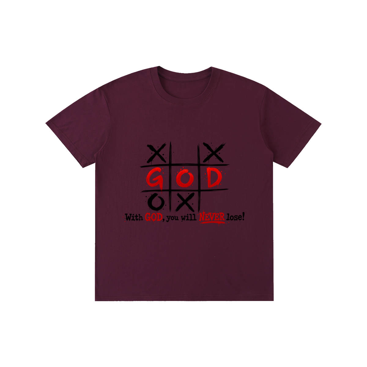 Pure Cotton Unisex T-Shirt With God you never lose