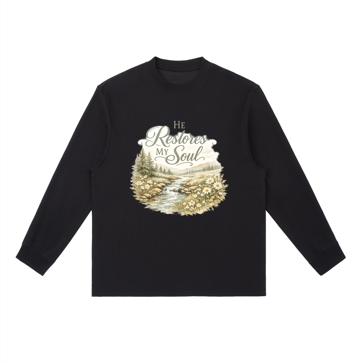 Essential Crewneck Long-Sleeve T-Shirt