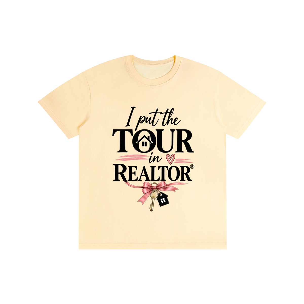 Pure Cotton Unisex T-Shirt I put the tour in REALATOUR