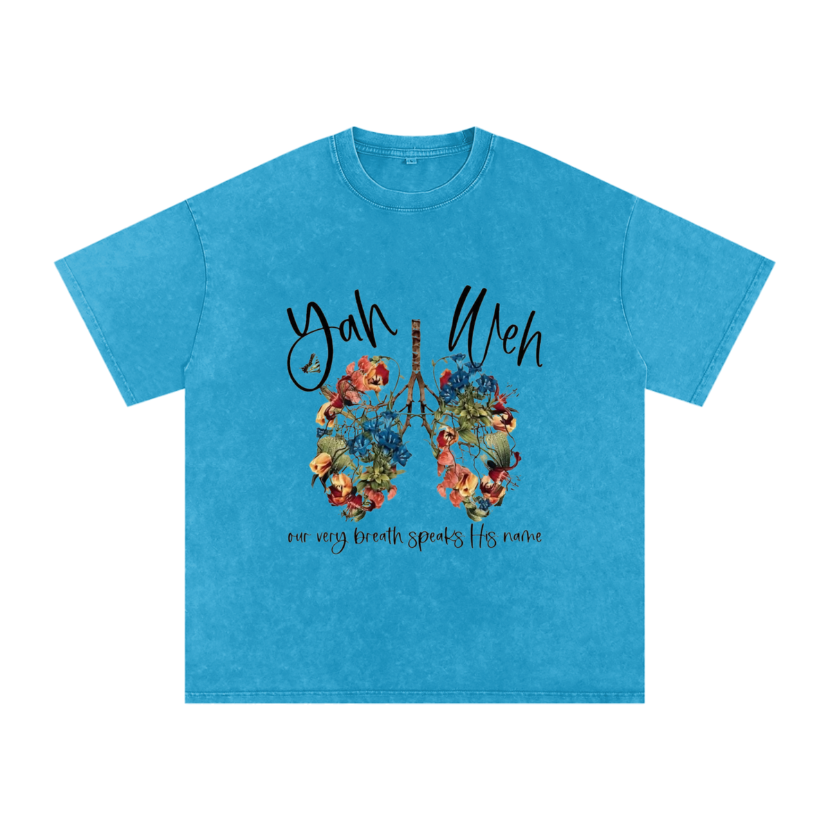 Snow Washed Oversized Cotton T-Shirt